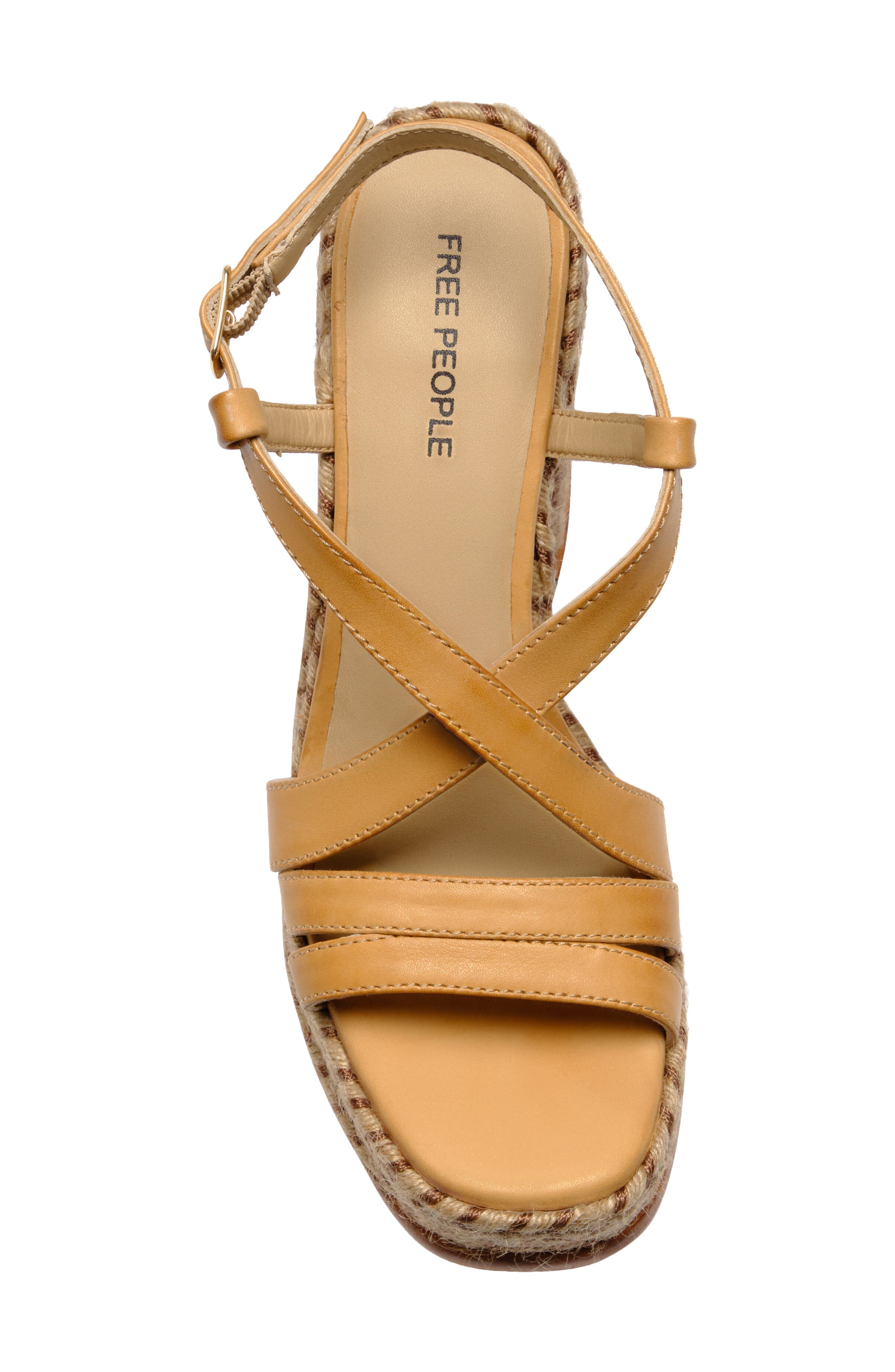 Free People Fahn Platform Sandal, Alternate, color, Natural