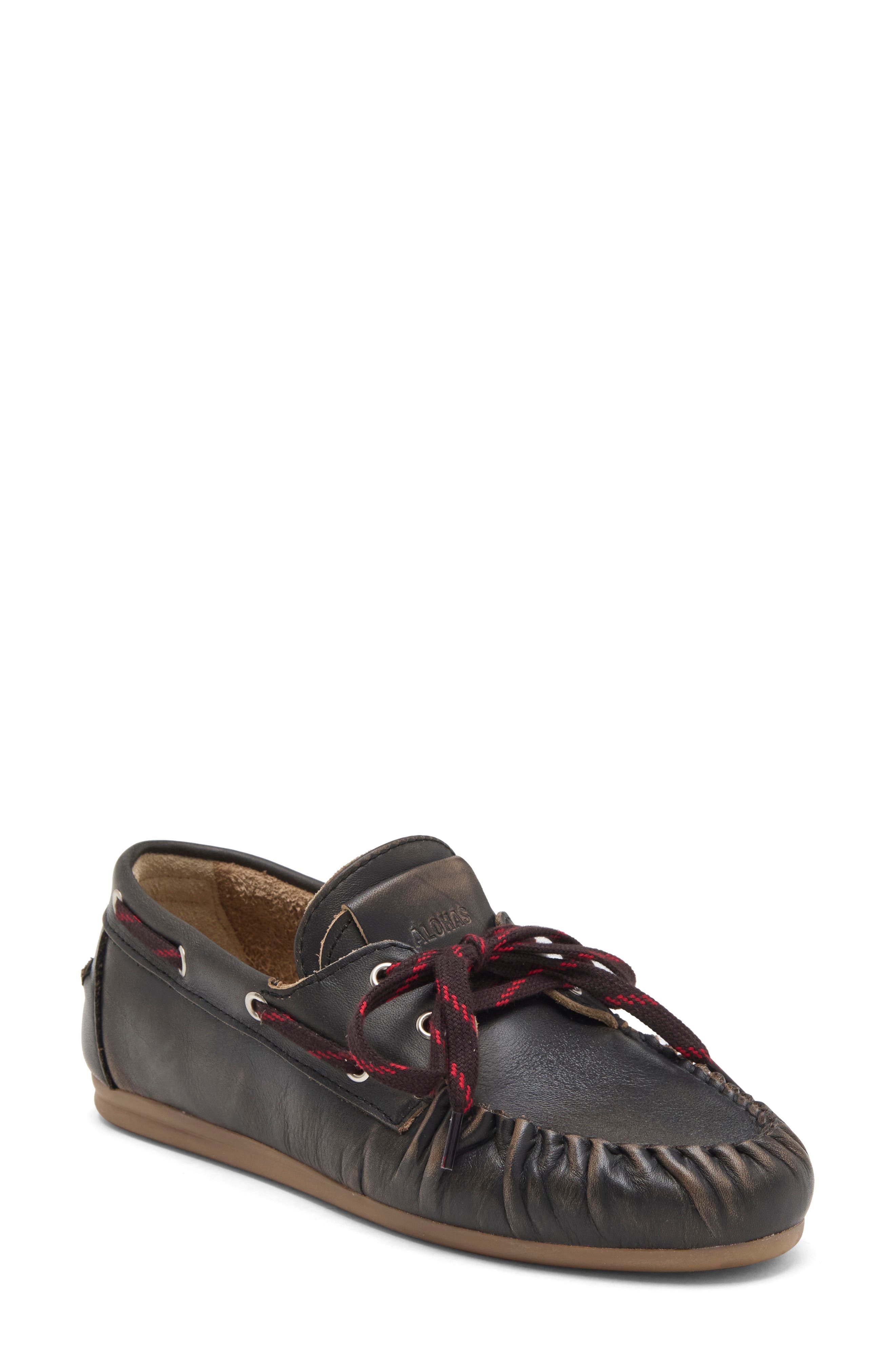 ALOHAS Rowan Leather Boat Shoe (Women) | Nordstrom