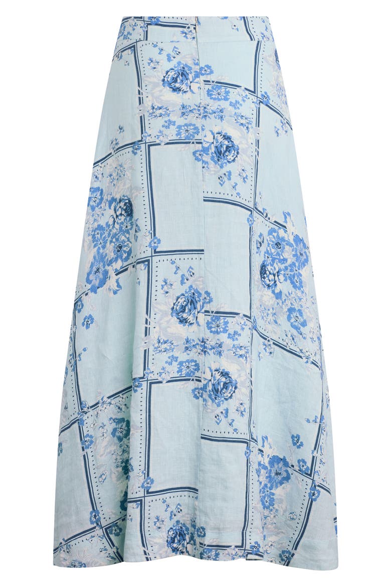 There For You Linen Maxi Skirt, Alternate, color, FLORAL SCARF