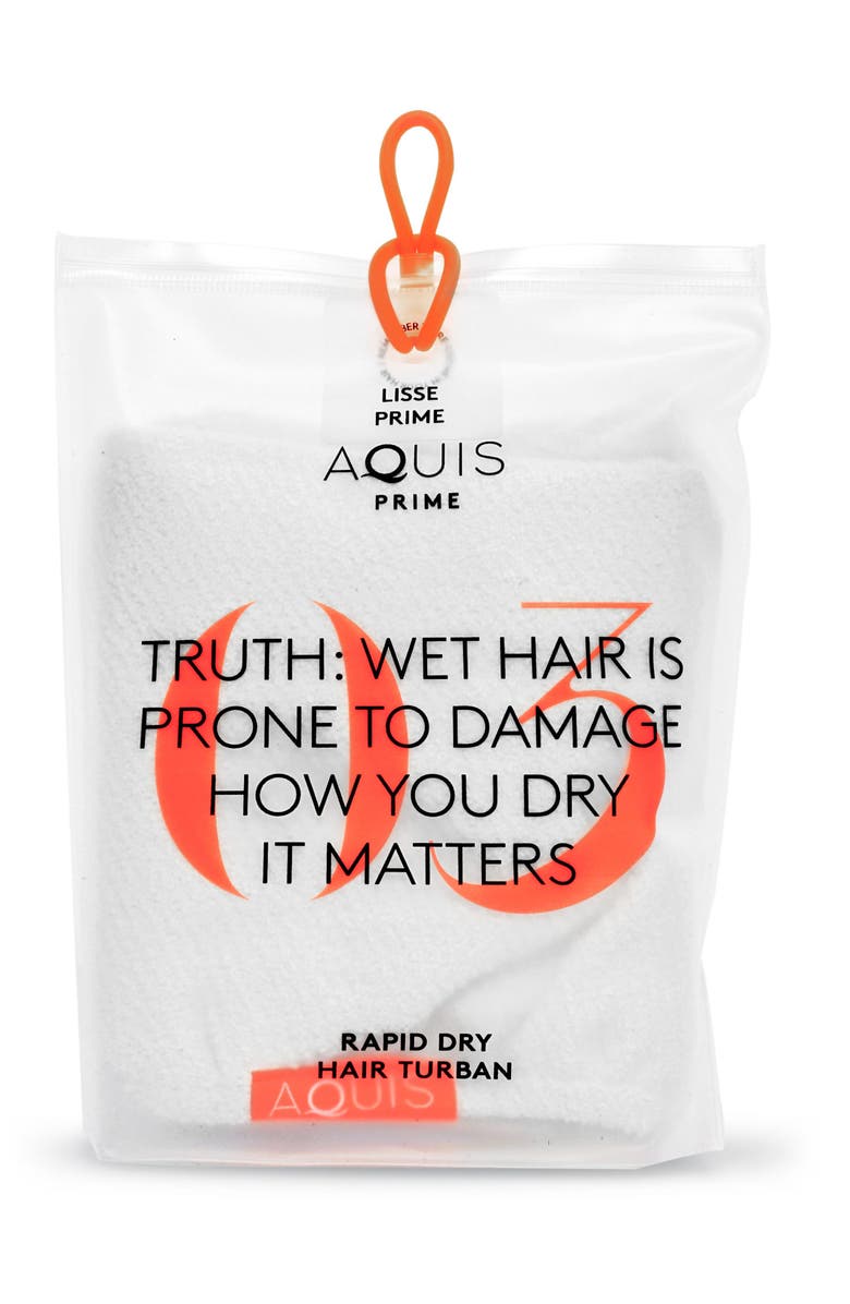 AQUIS Rapid Dry Lisse Hair Wrap Towel, Alternate, color,