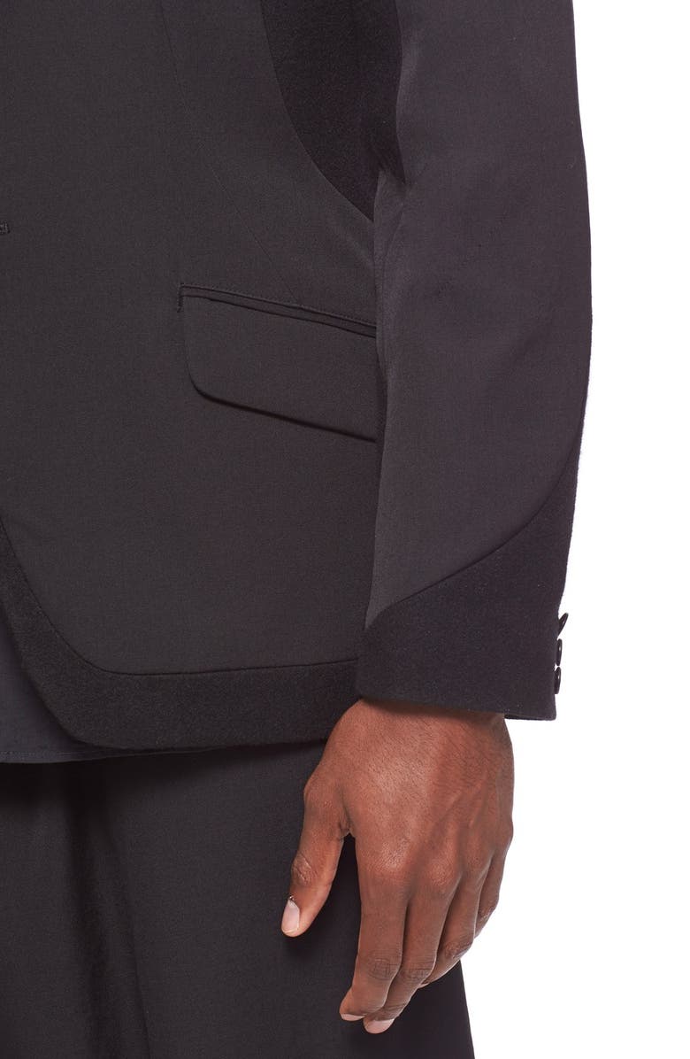 Yohji Yamamoto Yohji Yamamoto Wool Detail Crop Harem Pants, Alternate, color,