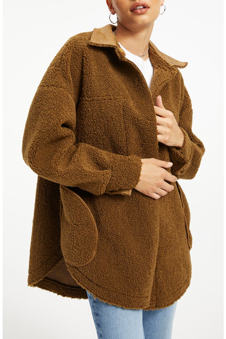 Faux Shearling Coat, Alternate, color, SE01