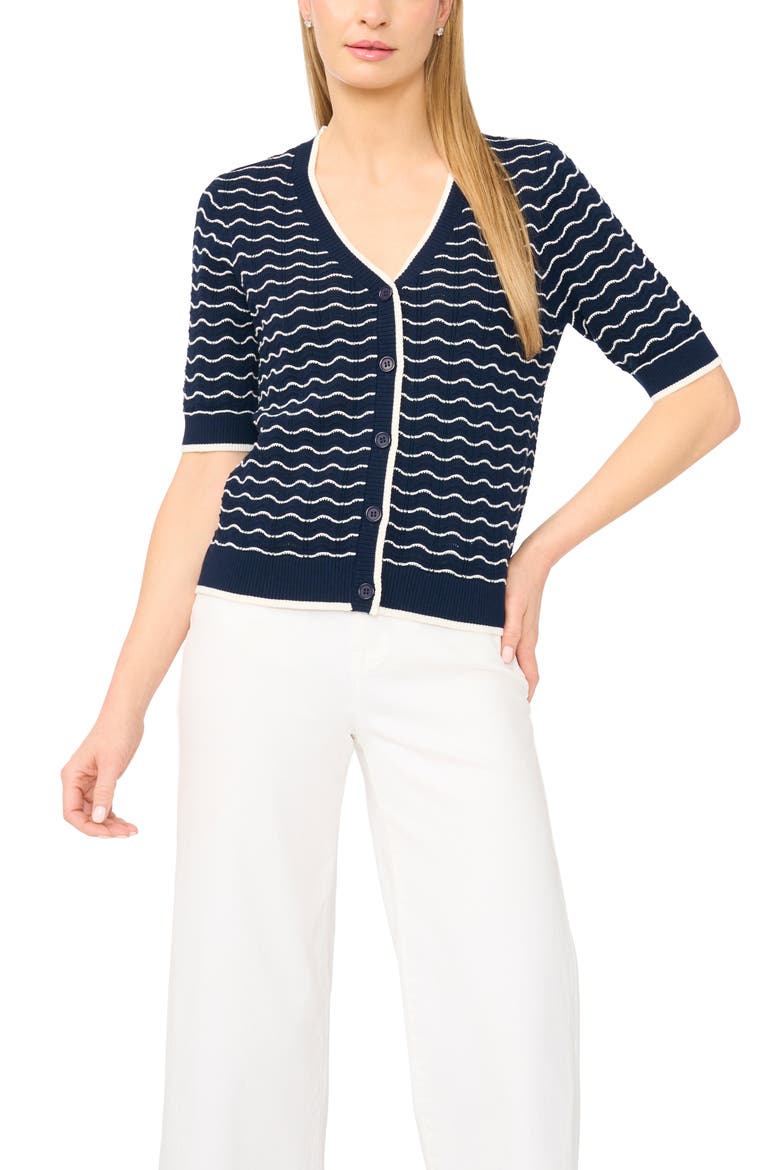 Scallop Cardigan, Main, color, CLASSIC NAVY