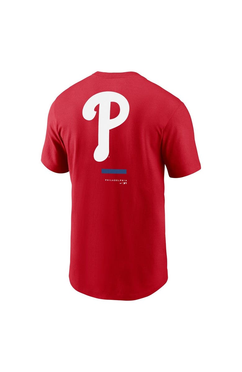 Nike Men's Nike Red Philadelphia Phillies Over the Shoulder T-Shirt, Alternate, color,