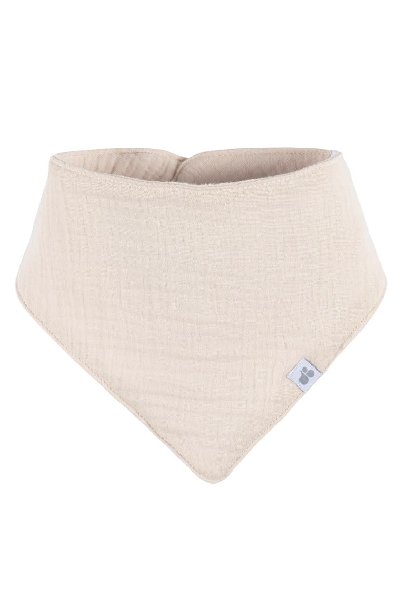 Just Born Muslin Bandana Bibs 4-Pack Neutral Colors, Alternate, color, Tans