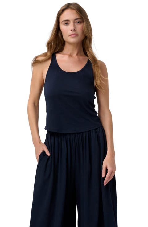Organic Pima Curved Hem Tank