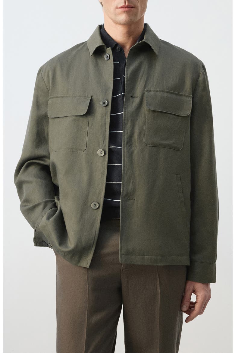 Rucked Back Jacket, Main, color, MEDIUM BROWN
