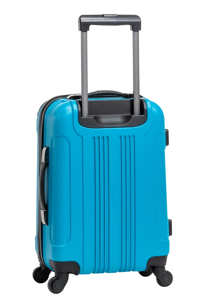 Out of Bounds Lightweight Hardside 4-Wheel Spinner Luggage, Alternate, color, TEAL