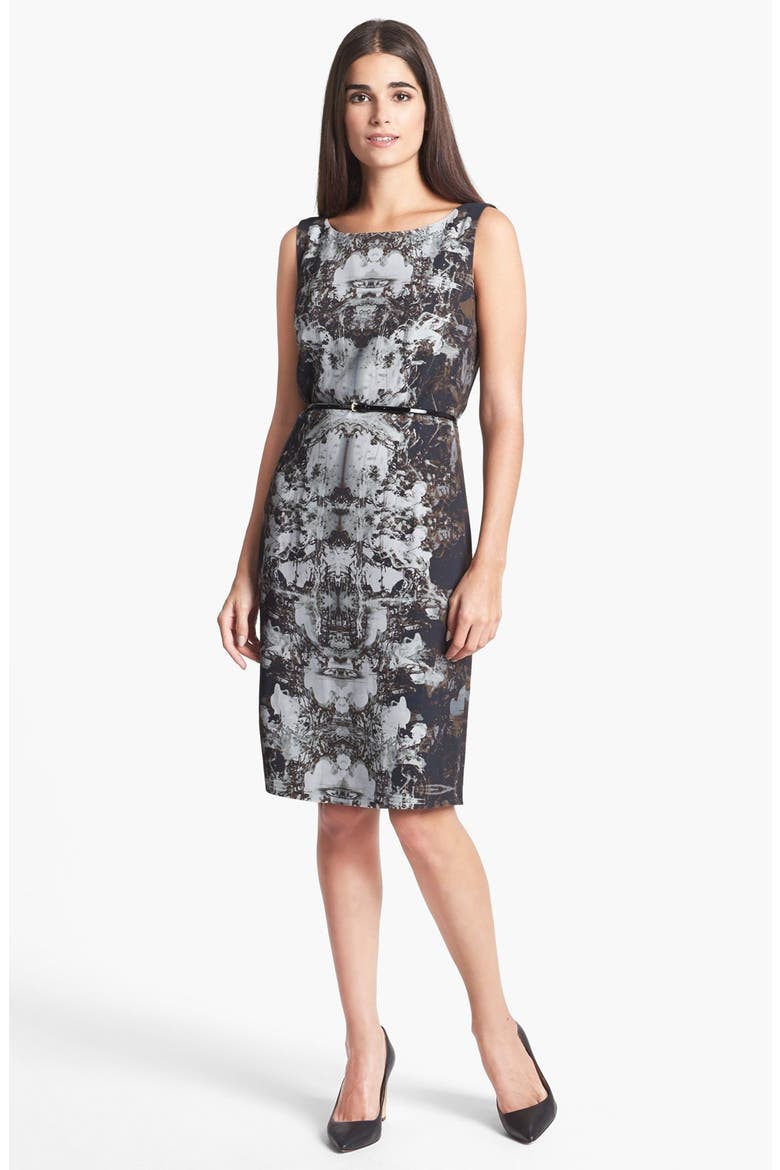 HUGO BOSS 'Dinoma' Dress, Main, color, ONYX FANTASY