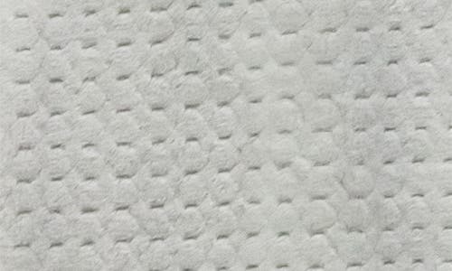 Artisan 34 Solid Textured Square Throw Blanket In Gray