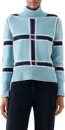 Akris punto Intarsia Plaid Wool & Cashmere Sweater