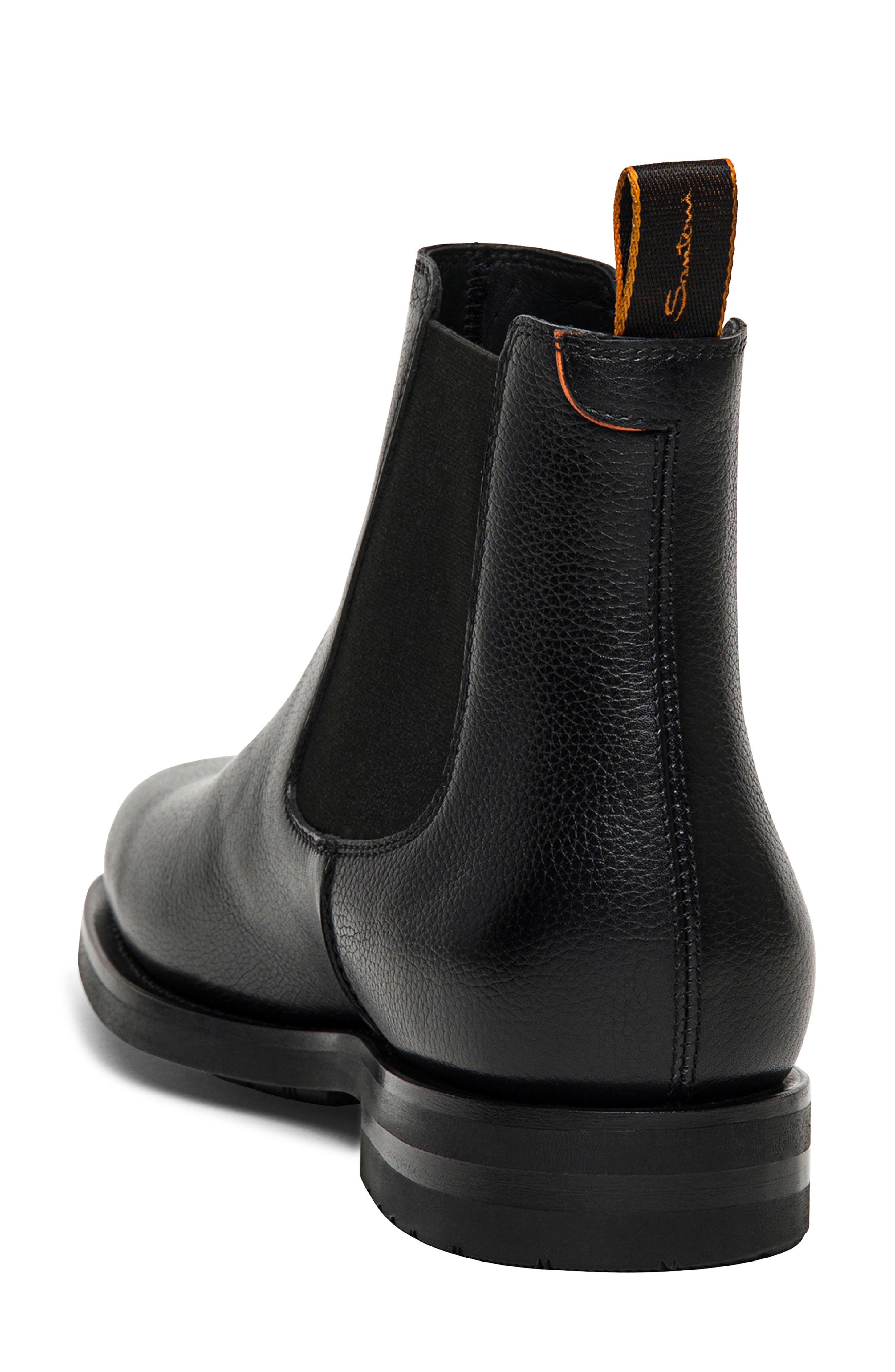 Santoni Enver Chelsea Boot, Alternate, color, Black