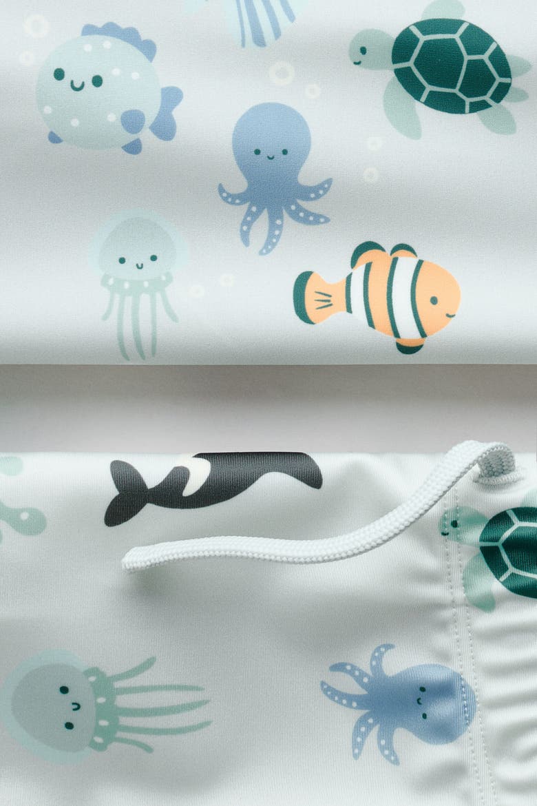Upf 50 Sun Protection Set, Alternate, color, Light turquoise/marine animals