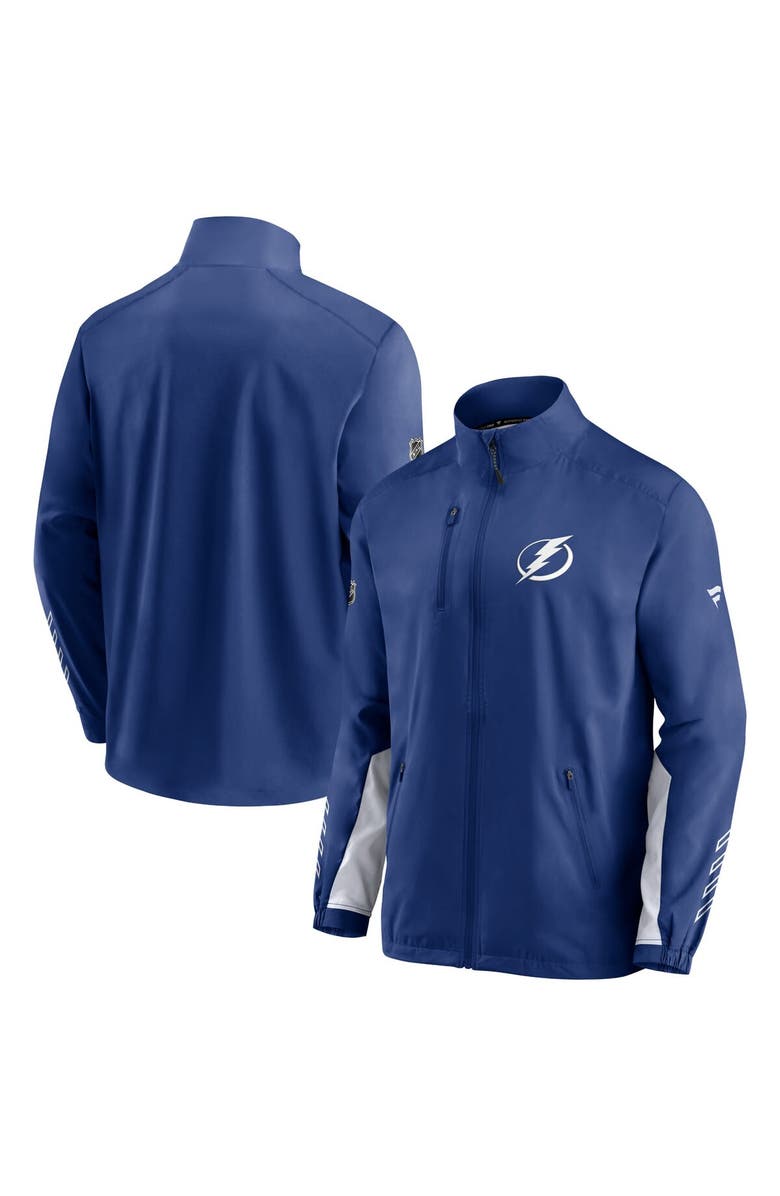 FANATICS Men's Fanatics Branded Blue Tampa Bay Lightning Authentic Pro Locker Room Rinkside Full-Zip Jacket, Main, color, 