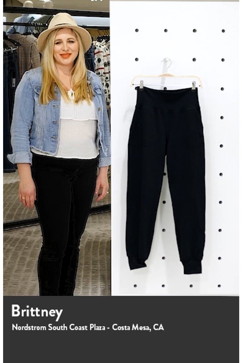 Heather Rib Jogger Pants video