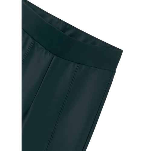 Mayoral Faux-leather Leggings In Green
