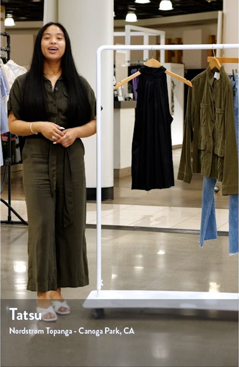 Lori Stretch Silk Halter Top, sales video thumbnail