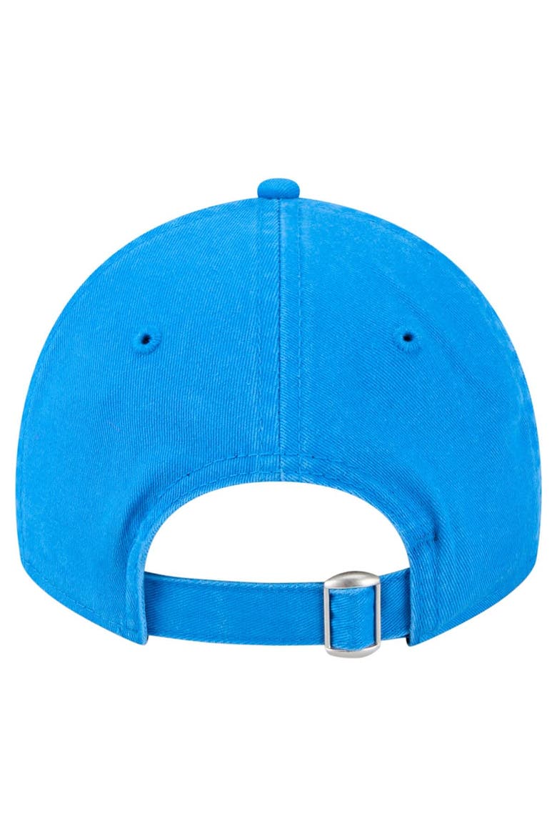 Girls Youth New Era  Blue Detroit Lions Cheer 9TWENTY Adjustable Hat, Alternate, color, Blue