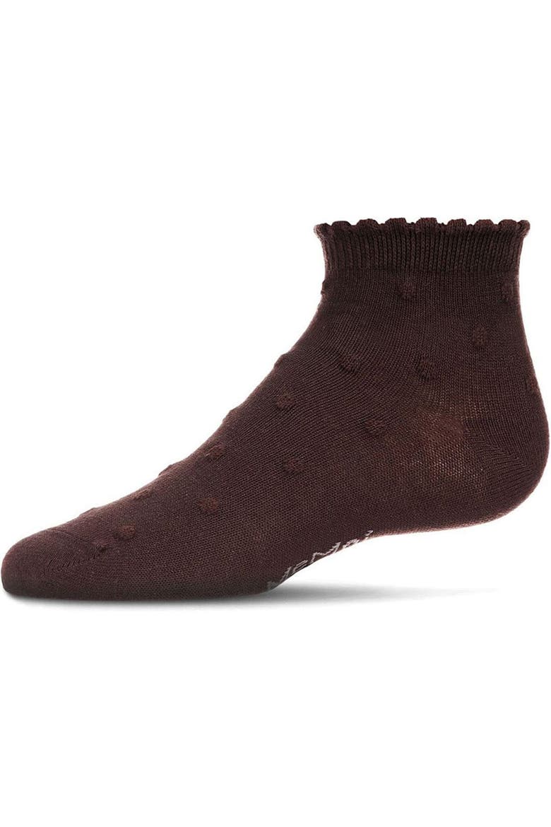 Swiss Dot Anklet Socks, Main, color, Java