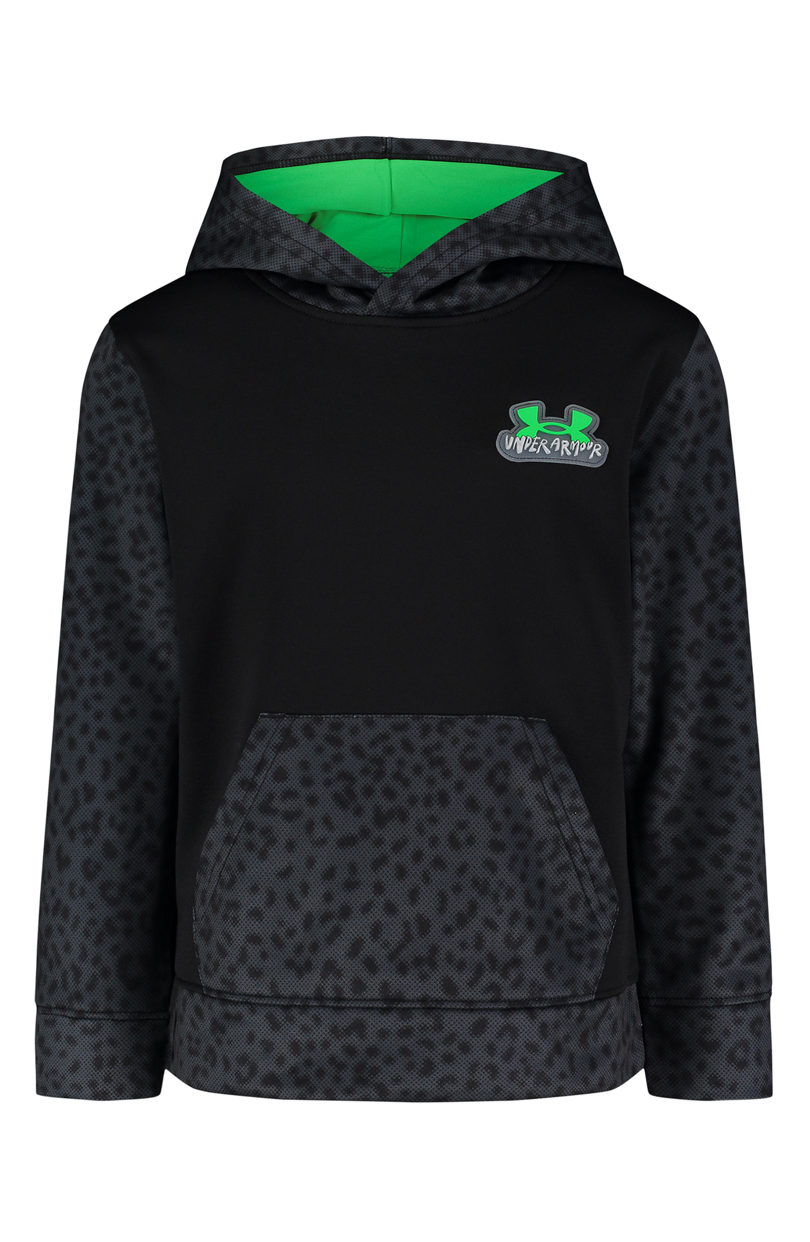 Under Armour Kids' Spotted Halftone Performance Fleece Pullover Hoodie ...