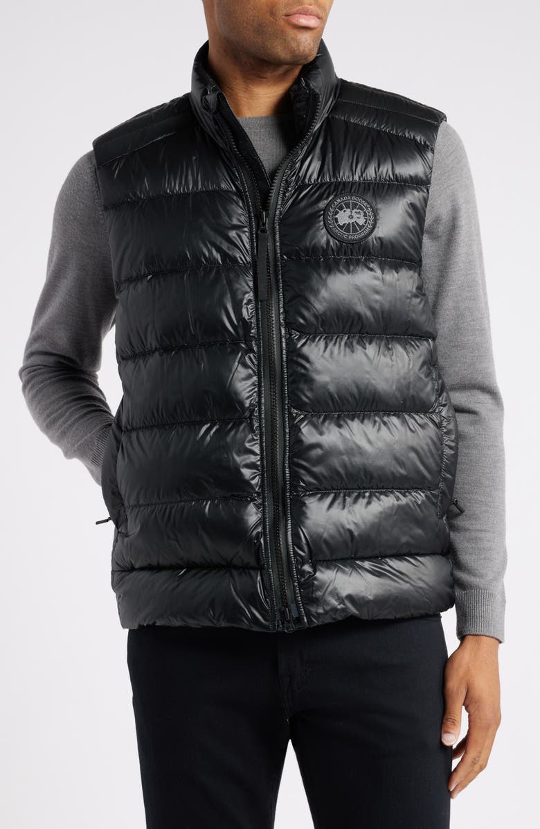 Canada Goose Crofton Water Repellent Packable Quilted 750 Fill Power Down Vest, Alternate, color, Black - Noir