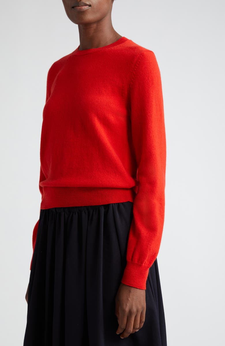 Comme des Garçons Comme des Garçons Cashmere Jersey Crewneck Sweater, Alternate, color, 