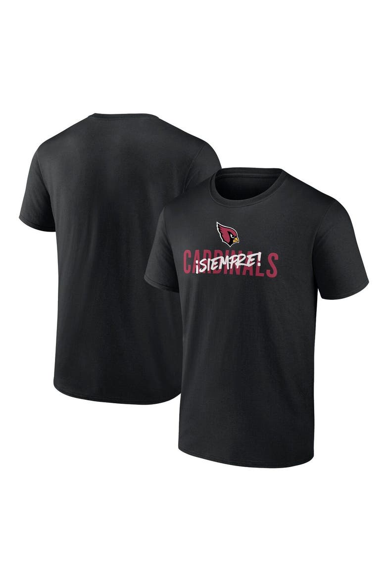 Men's Fanatics Branded Black Arizona Cardinals Siempre T-Shirt, Main, color, Black
