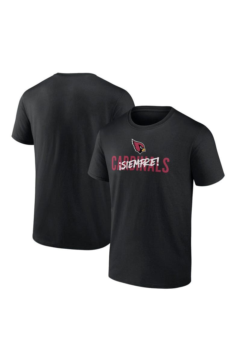 FANATICS Men's Fanatics Branded Black Arizona Cardinals Siempre T-Shirt, Main, color, Black