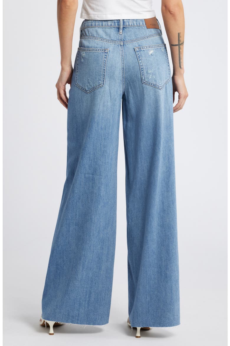 Ripped Supersoft Wide Leg Jeans, Alternate, color, MEDIUM WASH