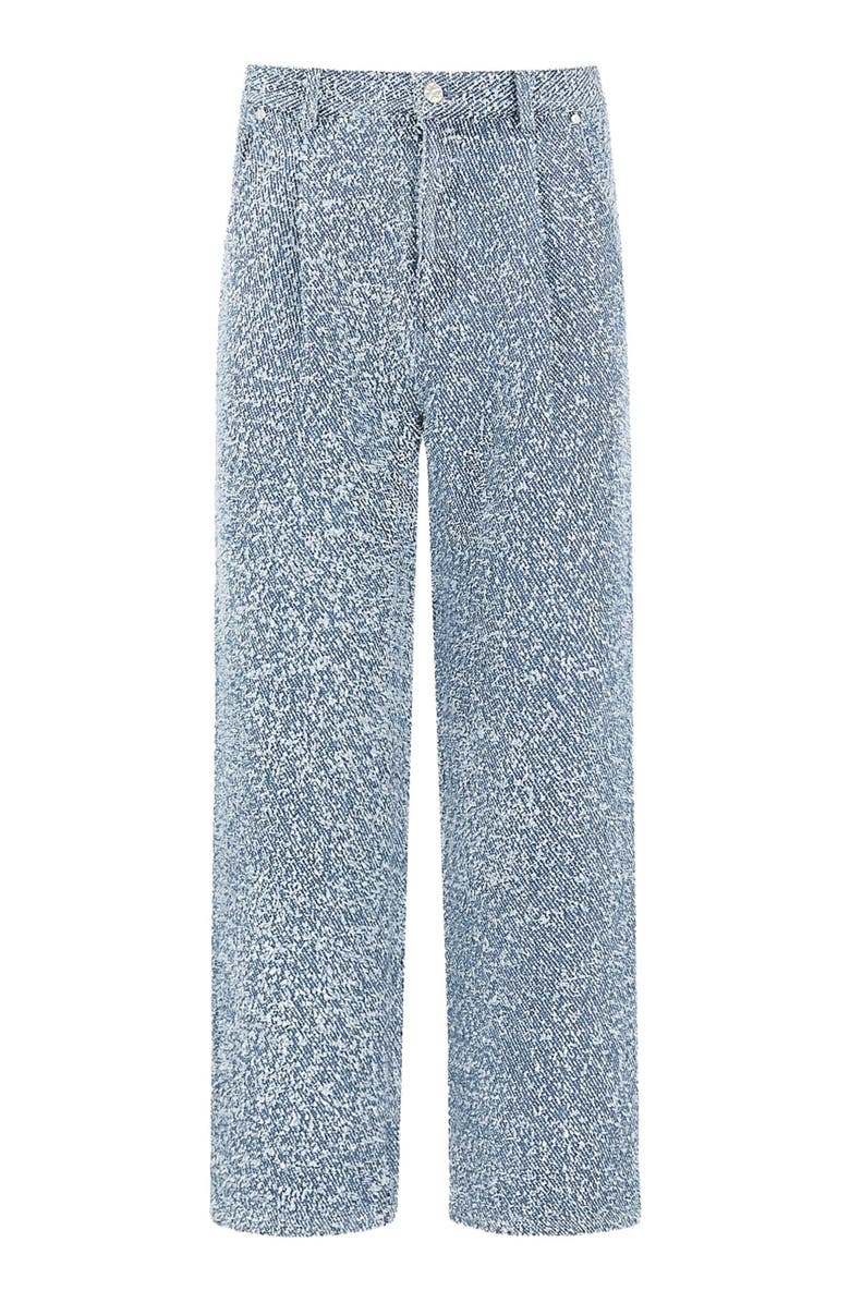 Manière De Voir Arnault Boucle Pleated Jeans, Alternate, color, Blue