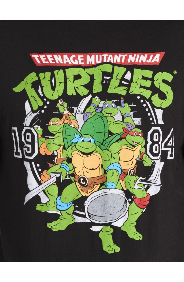 True Nation by DXL Big & Tall Teenage Mutant Ninja Turtles Graphic Tee, Alternate, color, Black