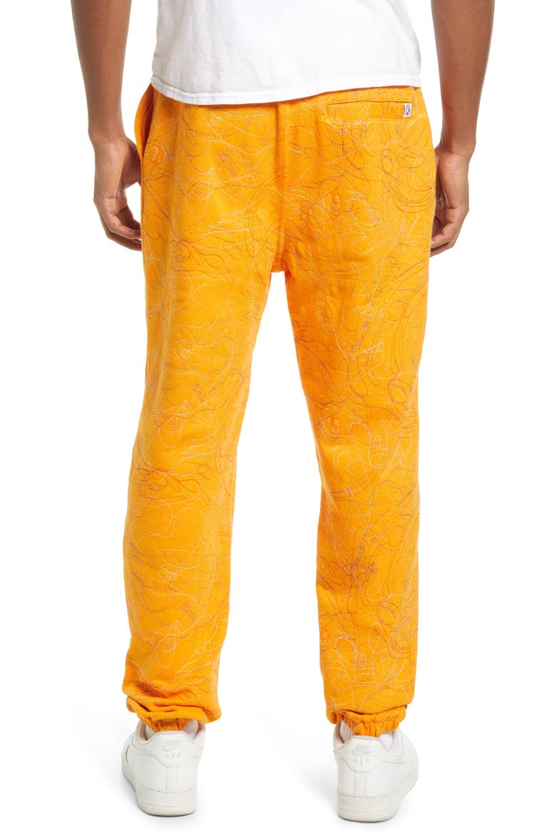 Looper Sweatpants, Alternate, color, FLAME ORANGE