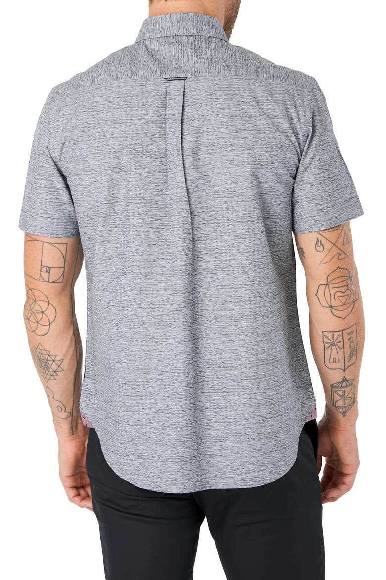 Evening Flow Button-Up Shirt, Alternate, color, LIGHT GREY