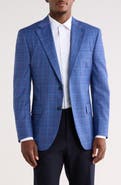 Peter Millar Flynn Classic Fit Plaid Wool Sport Coat