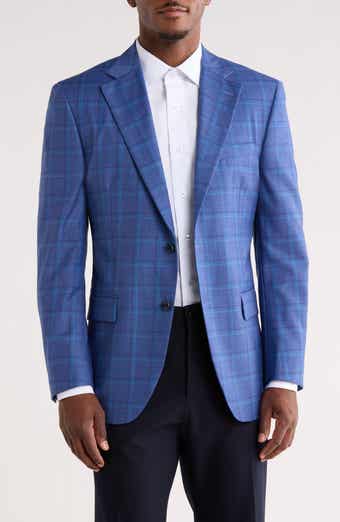 Peter Millar Flynn Classic Fit Plaid Wool Sport Coat