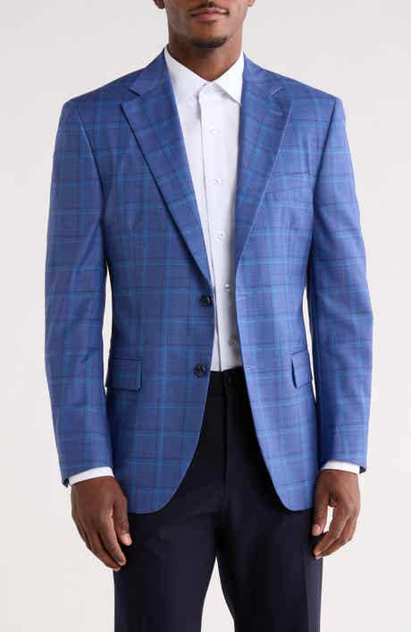 Peter Millar Flynn Classic Fit Plaid Wool Sport Coat