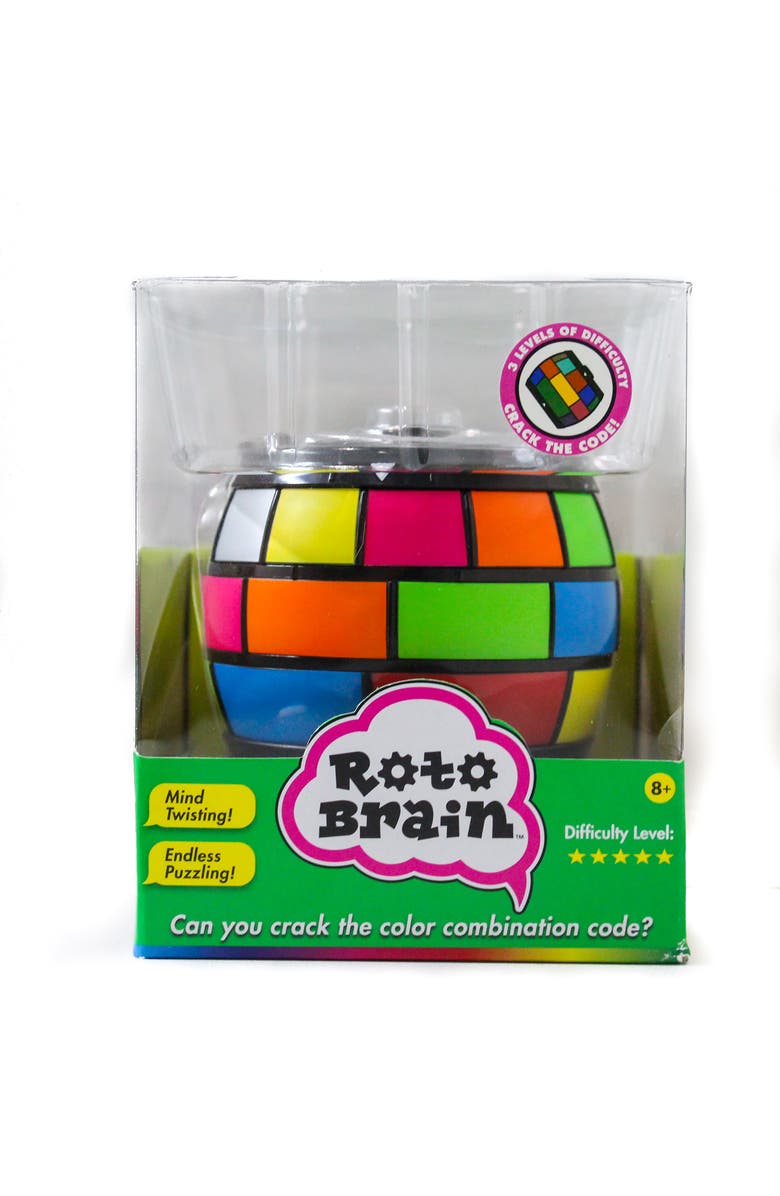 Roto Brain 3D Puzzle Sphere Brain Teaser Game to Fidget, Ages 8+, Main, color, Multicolored