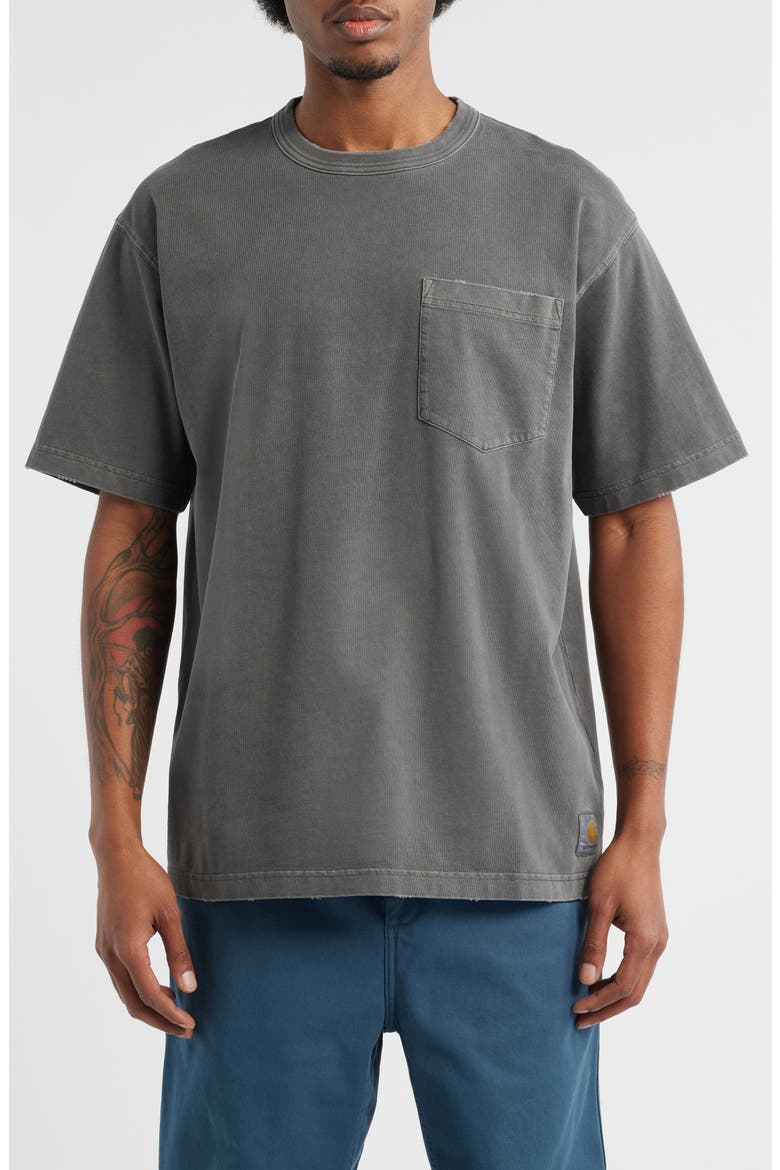 Torion Distressed Pocket T-Shirt, Main, color, BLACK (GRIND WASH)