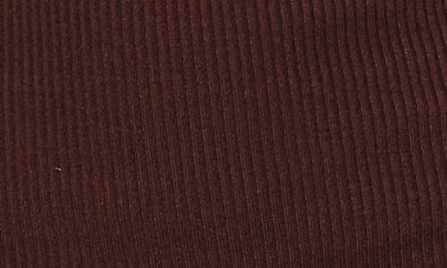 Princess Polly Phylis Off The Shoulder Long Sleeve Rib Maxi Dress In Brown