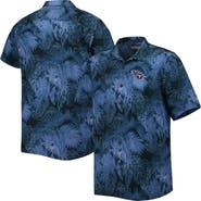 Tommy Bahama Men's Tommy Bahama Navy Tennessee Titans Big & Tall Bahama Coast Luminescent Fronds Camp IslandZone Button-Up Shirt