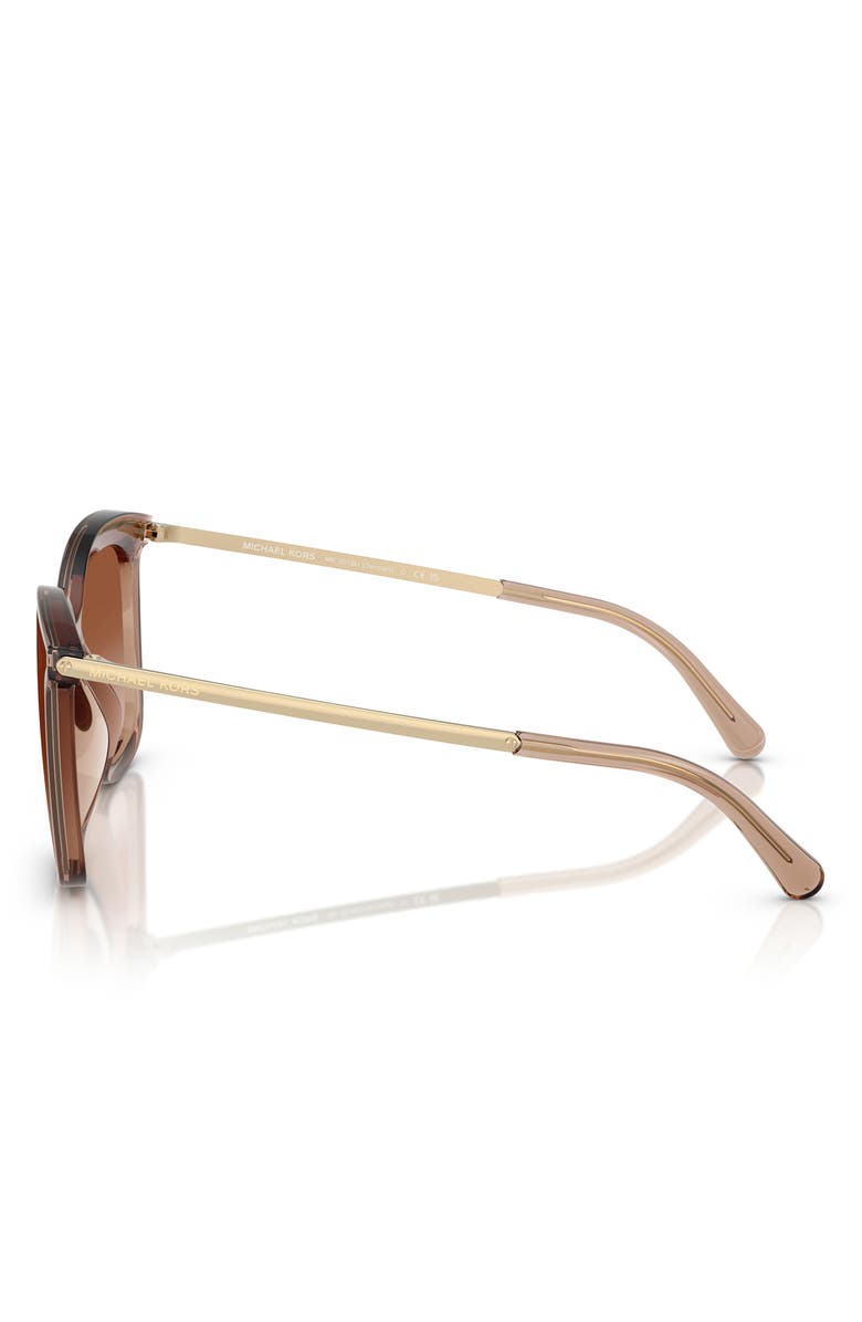 Michael Kors 61mm Gradient Square Sunglasses, Alternate, color, Brown Grad