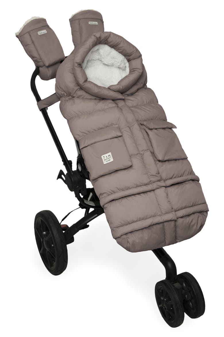 212 evolution® Extendable Stroller & Car Seat Waterproof Footmuff, Alternate, color, CHESTNUT