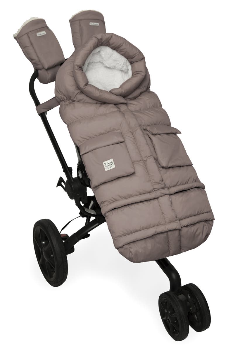 7 A.M. Enfant 212 evolution<sup>®</sup> Extendable Stroller & Car Seat Waterproof Footmuff, Alternate, color, Chestnut