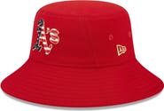 New Era Men's New Era Red Oakland Athletics 2023 Fourth of July Bucket Hat