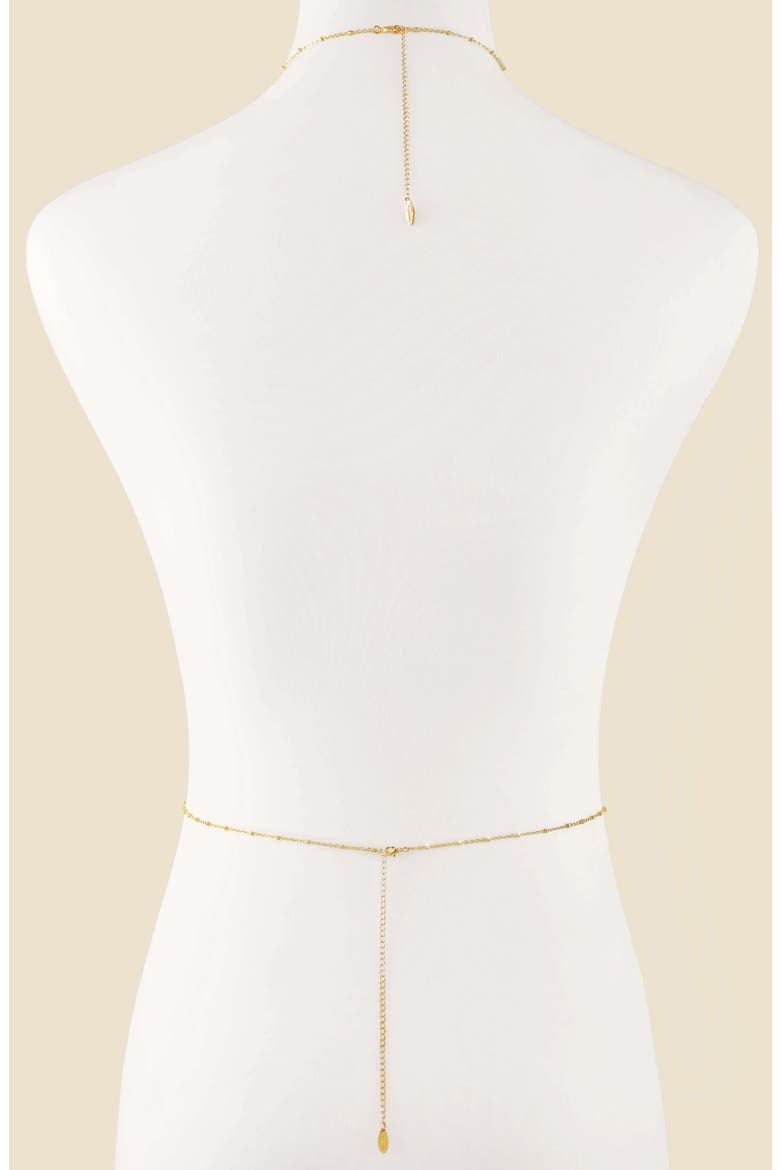Simple Body Chain, Alternate, color, GOLD