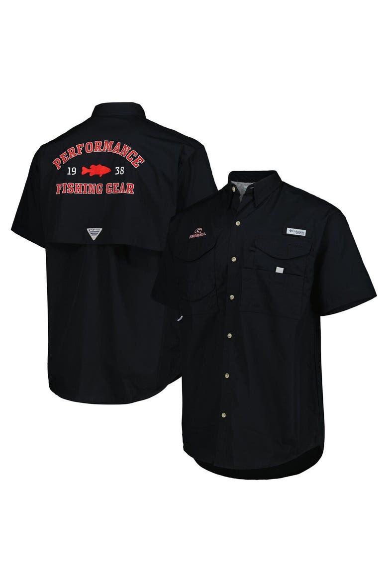 Men's Columbia Black Georgia Bulldogs Bonehead Button-Up Shirt, Main, color, Black