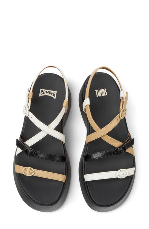 Camper Tasha Sandals In Black Multi - Assorted