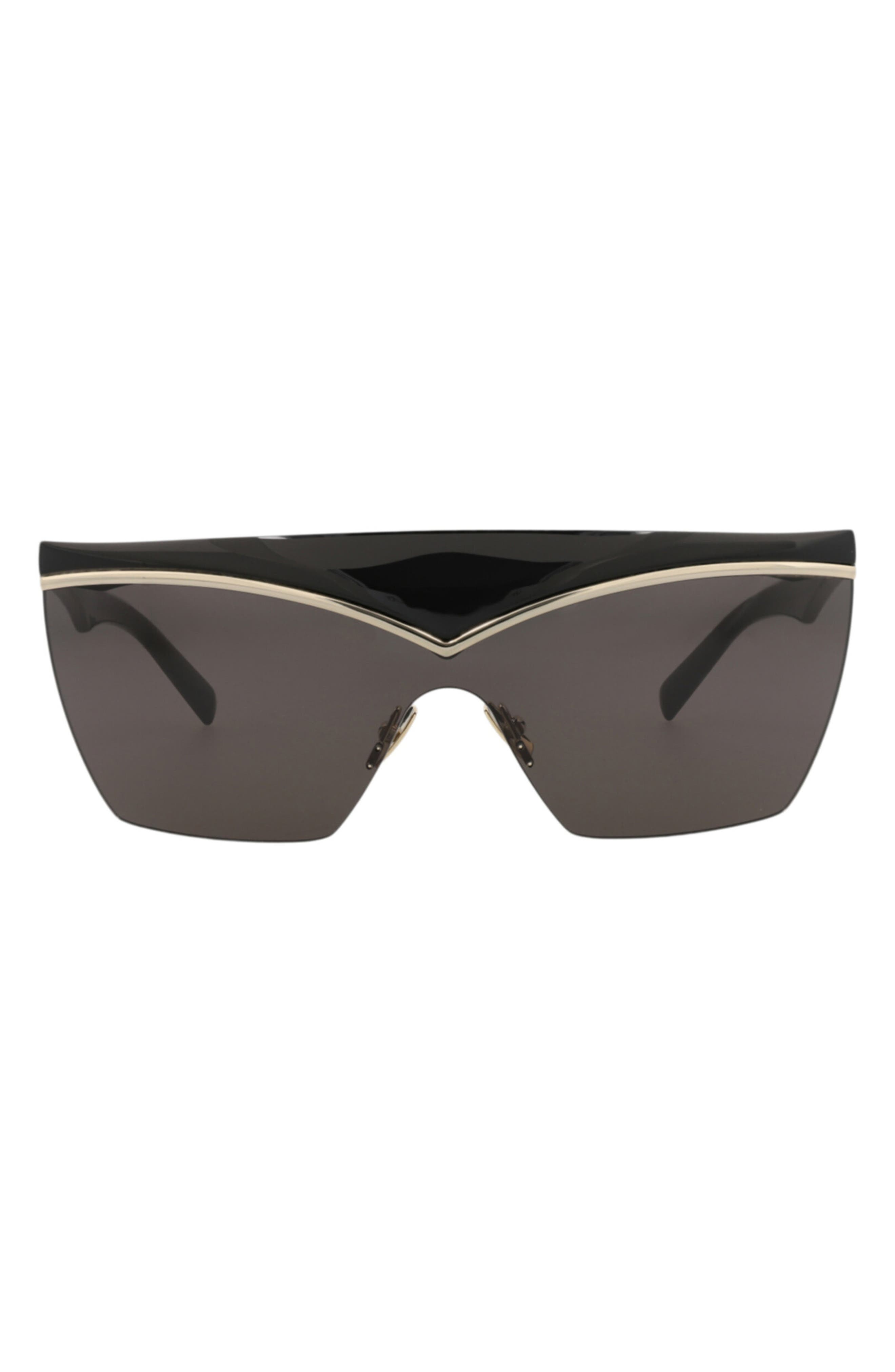 Saint Laurent 99mm Novelty Shield Sunglasses