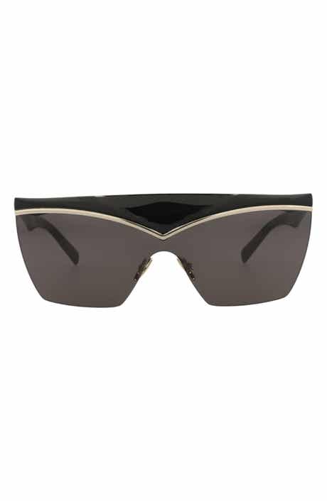 Saint Laurent 99mm Novelty Shield Sunglasses