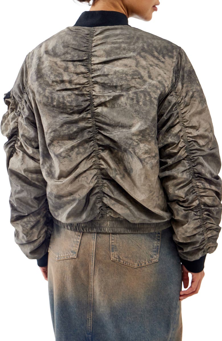 BDG Urban Outfitters Utility Nylon Bomber Jacket, Alternate, color, Dark Grey